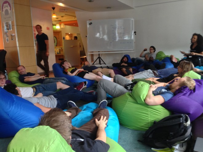 Beanbag meditation